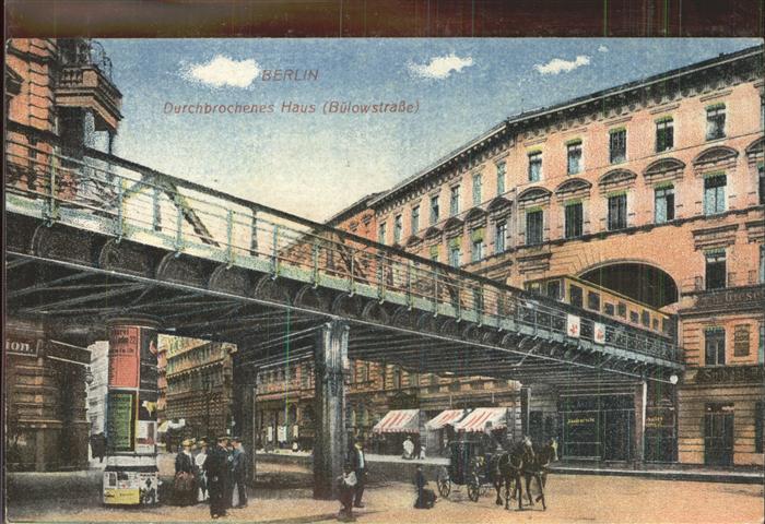 BERLIN  CITY Durchbrochenes Haus Buelowstr.