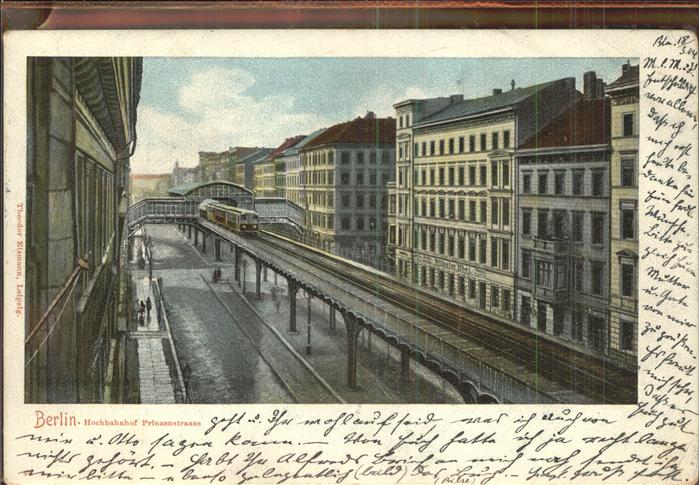 BERLIN  CITY Hochbahnhof Prinzenstr.
