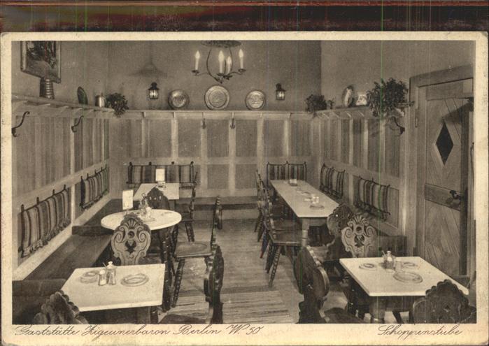 BERLIN  CITY Schoppenstube Gaststaette Ziegeunerbaron Berlin