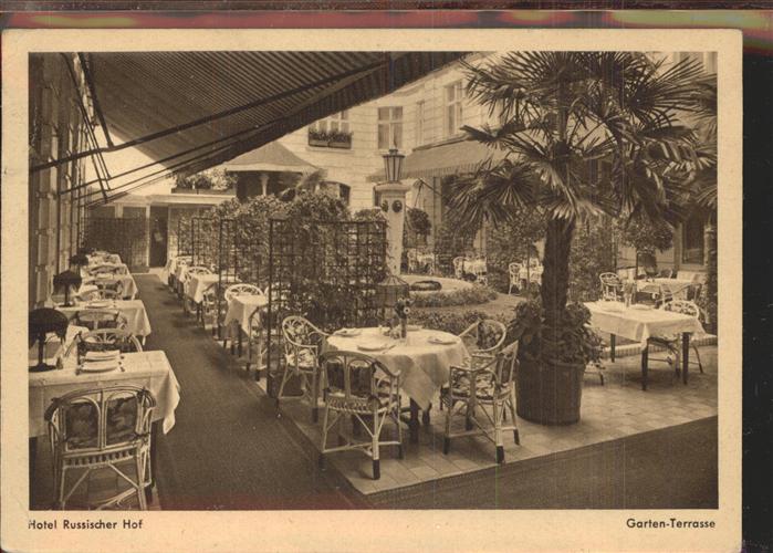 BERLIN  CITY Hotel Russischer Hof Garten-Terasse
