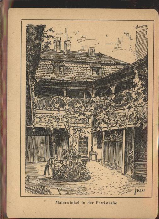 BERLIN  CITY Malerwinkel Petristrasse Kuenstlerkarte