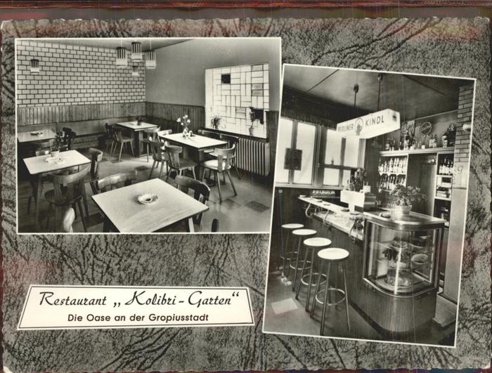 BERLIN  CITY Restaurant Kolibri Garten Oase Gropiusstadt