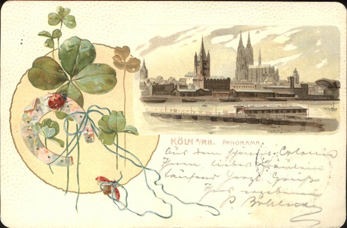 Koeln Rhein Panorama Hufiesen