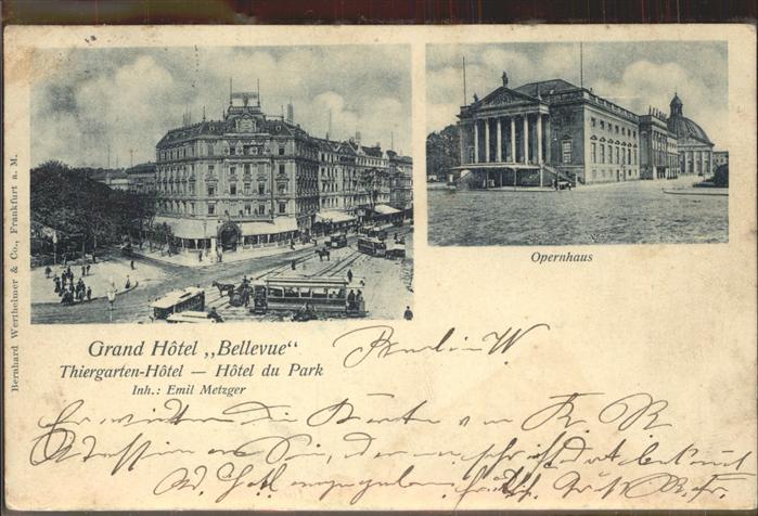 Berlin Opernhaus Hotel Bellevue Hotel du Park
