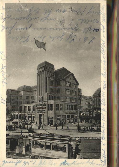 BERLIN  CITY Restaurant Pschorr-Haus Strassenbahn
