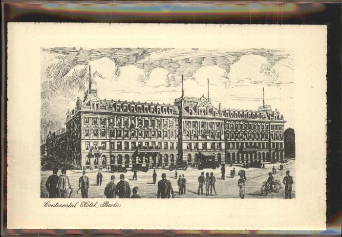 BERLIN  CITY Cntinental Hotel Zeichnung
