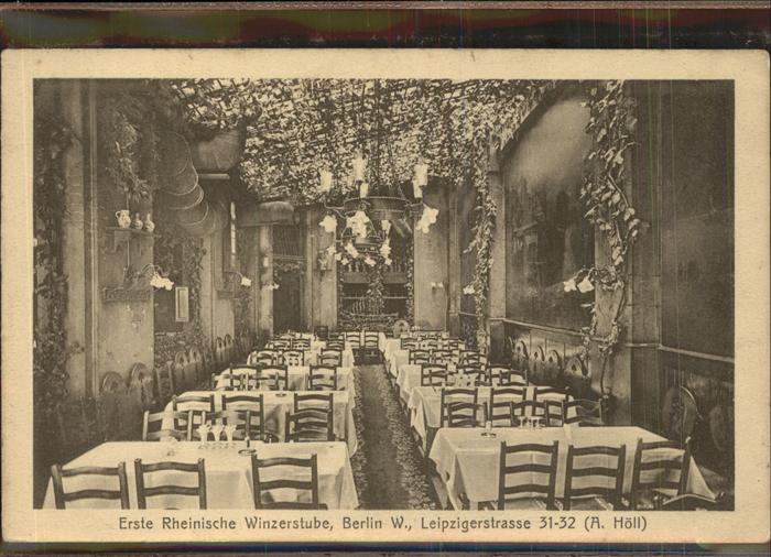 Berlin Rheinische Winzerstube Leipzigerstr.