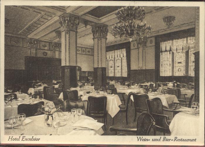 BERLIN  CITY Hotel Excelsior Wein- Bier-Restaurant