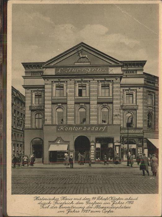 BERLIN  CITY historisches Haus Kontorbedarf L. Juergens Papierhaus