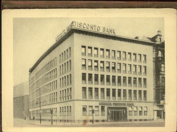BERLIN  CITY Disconto Bank