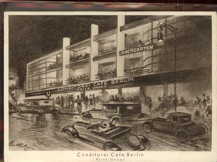BERLIN  CITY Conditorei Fritz Unger