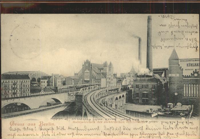 BERLIN  CITY Geleisdreieck der Hochbahn