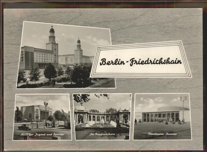 BERLIN  CITY Friedrichhain Frankfurter Tor Filmtheater Kosmos