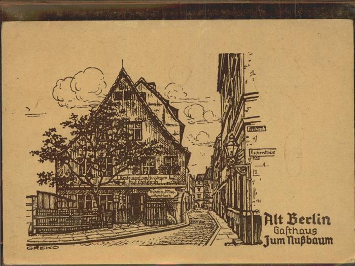 BERLIN  CITY Alt-Berlin Gasthaus Zum Nussbaum