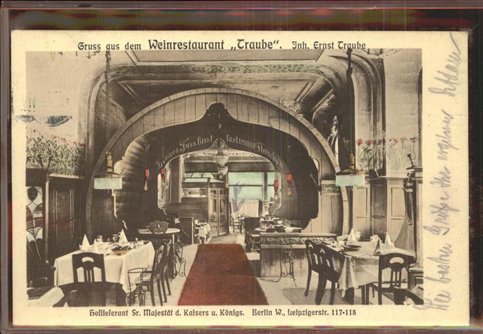 Berlin Weinrestaurant Traube