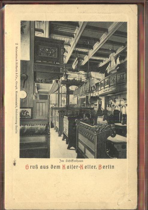 Berlin Kaiser-Keller Im Schifferhaus