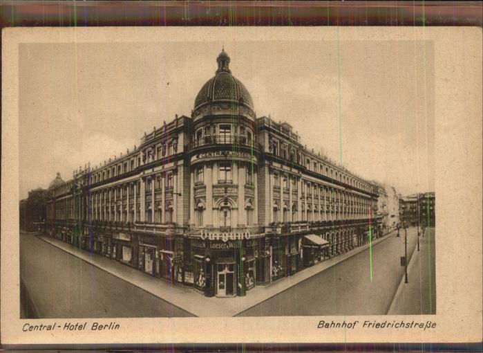 BERLIN  CITY Central-Hotel Bahnhof Friedrichstrasse
