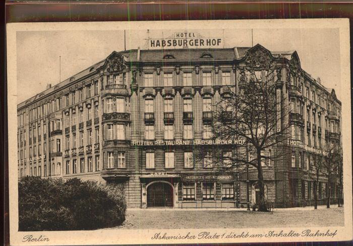 BERLIN  CITY Askanischer Platz Hotel Habsburger Hof