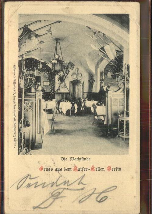 Berlin Kaiser-Keller Wachstube