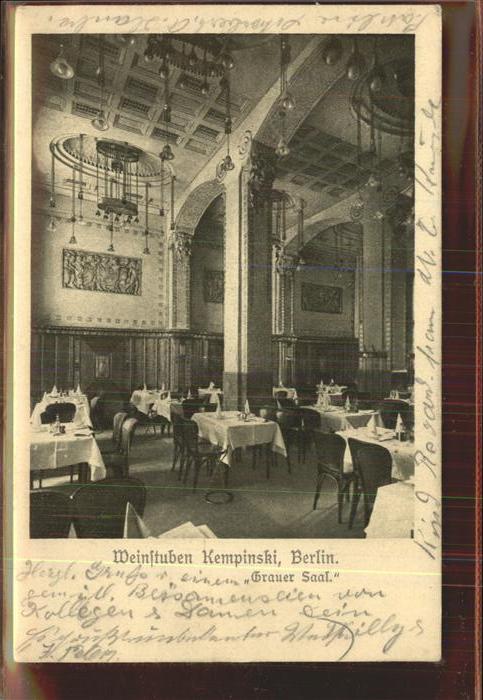 Berlin Weinstuben Kempinski Grauer Saal