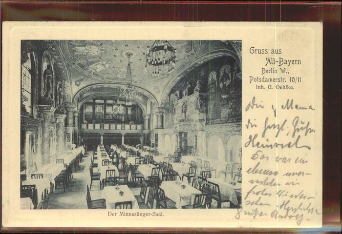 Berlin Alt-Bayern Minnesänger-Saal