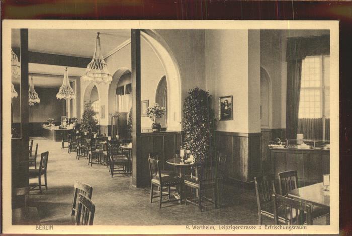 BERLIN  CITY A. Werheim Erfrischungsheim