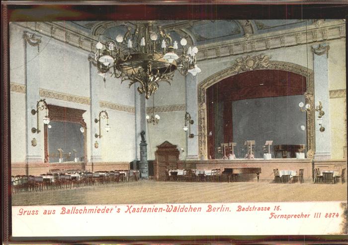 BERLIN  CITY Ballschmieder's Kastanien-Waeldchen