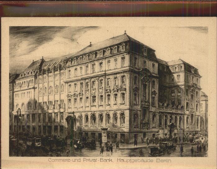 BERLIN  CITY Commerz- u. Privatbank Hauptgebaeude