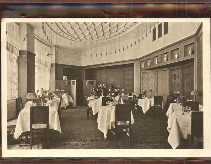 Berlin Hotel Der Fürsenhof Kleines Restaurant