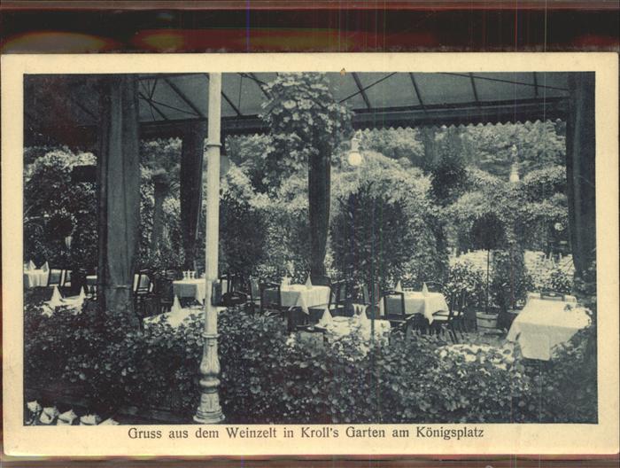 BERLIN  CITY Kroll's Garten Koenigsplatz
