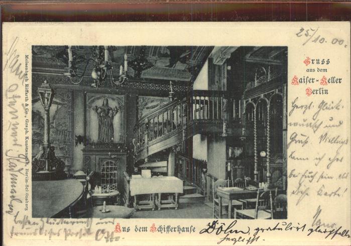 Berlin Kaiser-Keller Aus dem Schifferhause