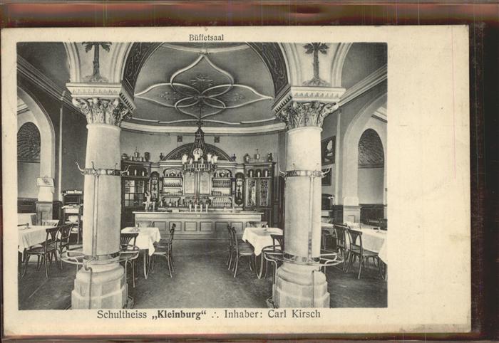 BERLIN  CITY Schultheiss Kleinburg Inh.: Carl Kirsch