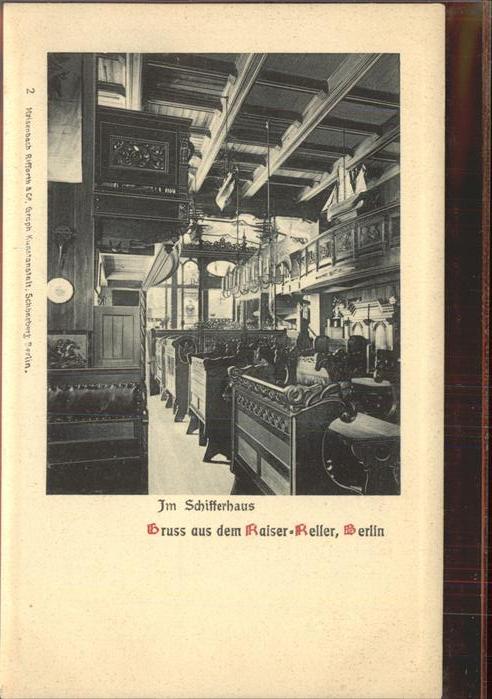 Berlin Kaiser-Keller Im Schifferhaus