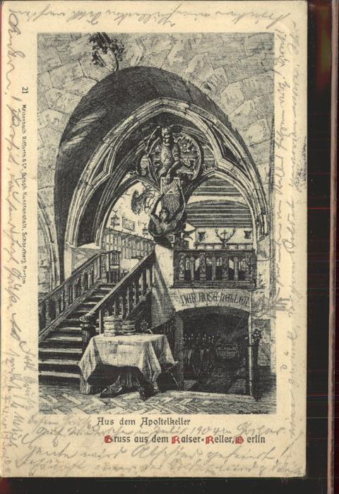 Berlin Kaiser-Keller Apostelkeller