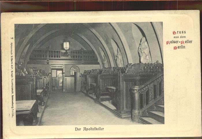 Berlin Kaiser-Keller Der Apostelkeller