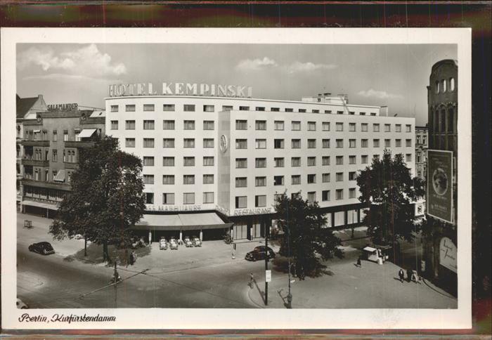 BERLIN  CITY Hotel Kempinski Kurfuerstendamm