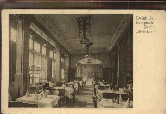 Berlin Weinstuben Kempinski Erker-Saal
