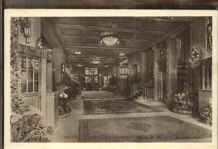 Berlin Hotel Der Fürstenhof Grosse Halle