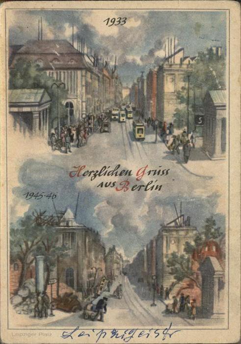 BERLIN  CITY Leipziger Platz 1933 1945