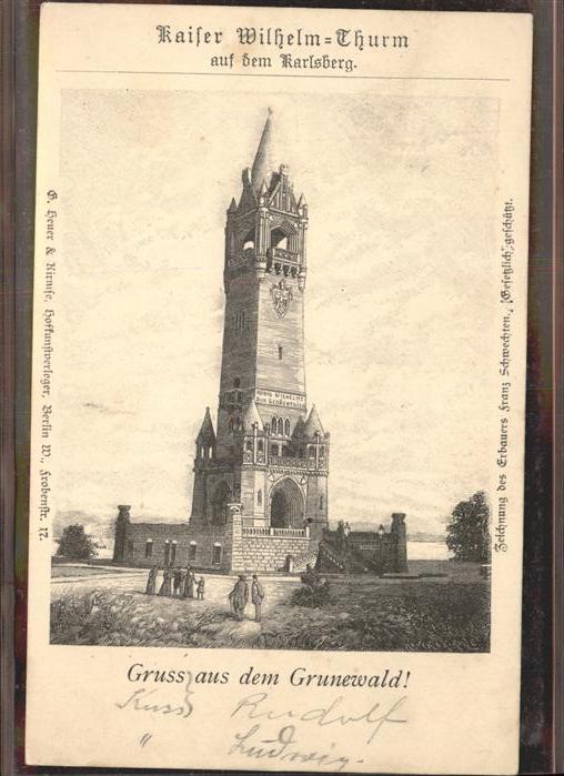 BERLIN  CITY Kaiser-Wilhelm-Turm Karlsberg
