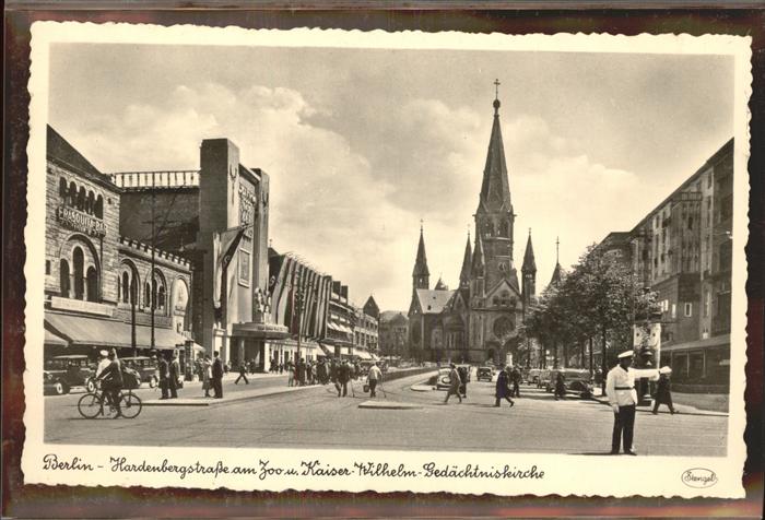 BERLIN  CITY Hardenbergstrasse Kaiser-Wilhelm-Gedaechtniskirche