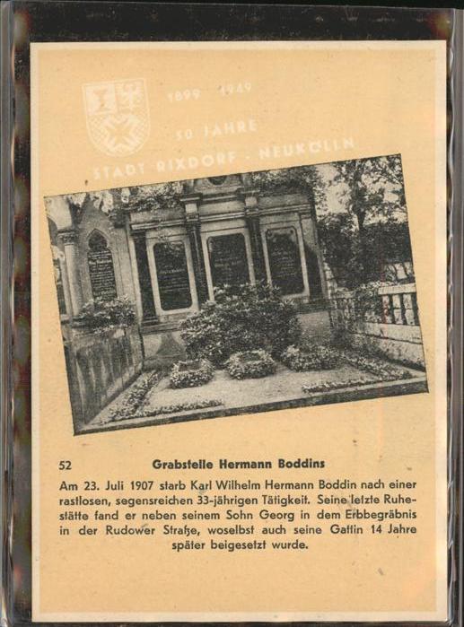 Rixdorf Berlin Grabstelle Hermann Boddins
