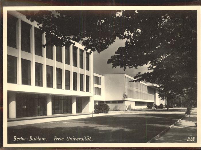 Dahlem Berlin Freie Universitaet