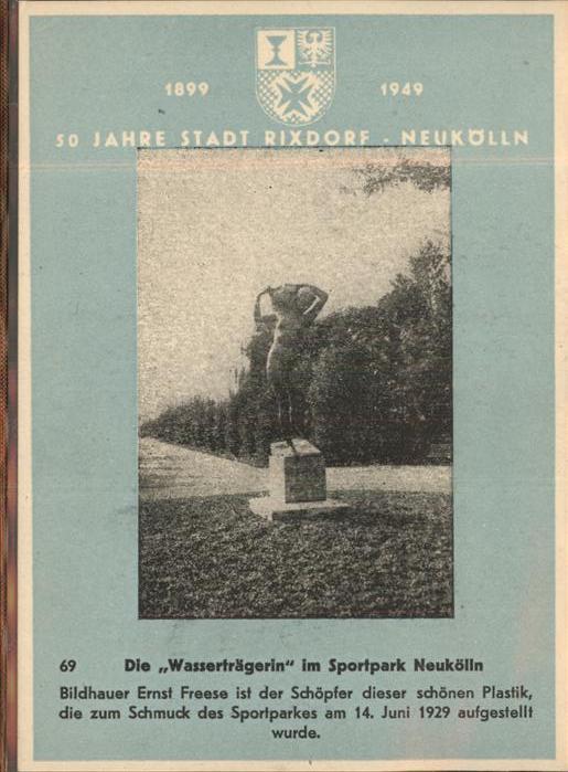 Rixdorf Berlin Die Wasserträgerin Sportpark