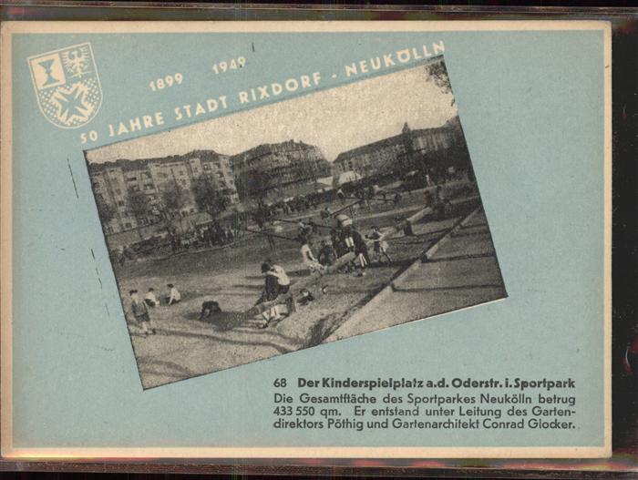 Rixdorf Berlin Kinderspielplatz Oderstr. Sportpark