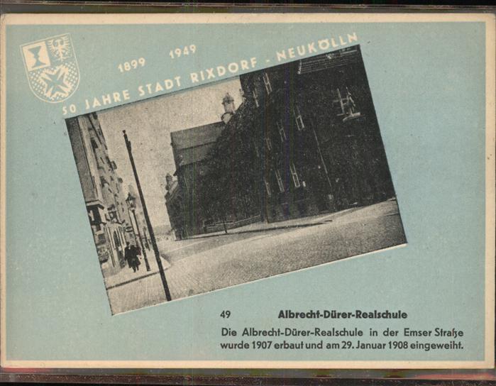 Rixdorf Berlin Albrecht-Dürer-Realschule