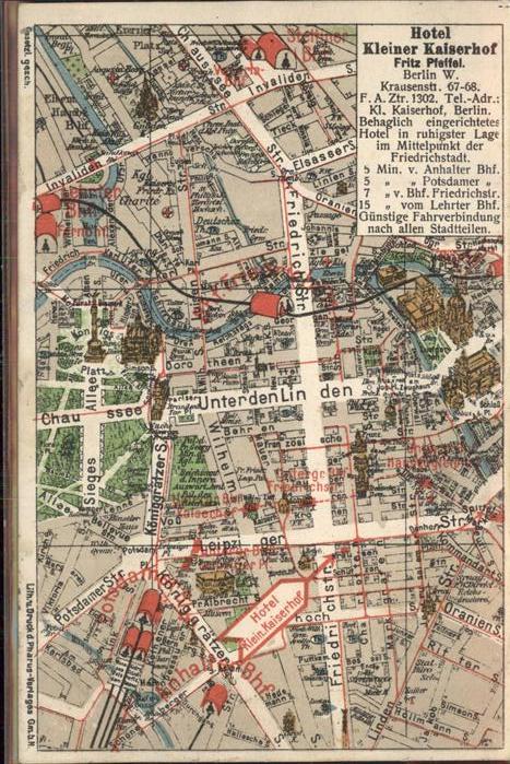 Berlin Stadtplan Ausschnitt