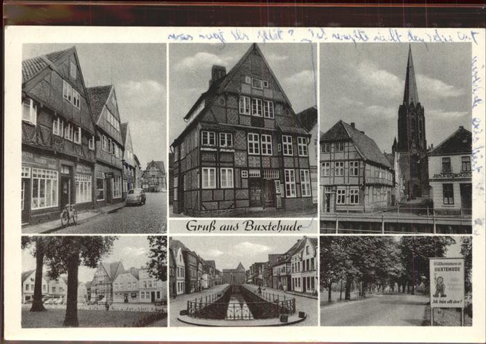 Buxtehude Ortsausgangsschild Kirche