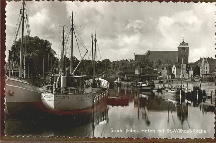 Stade Niederelbe Hafen St.-Wilhadi-Kirche