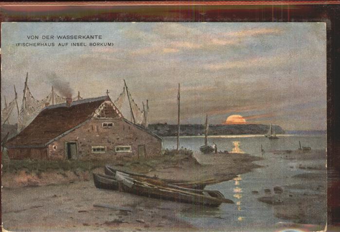 BORKUM Nordseebad Niedersachsen Wasserkante Fischerhaus
